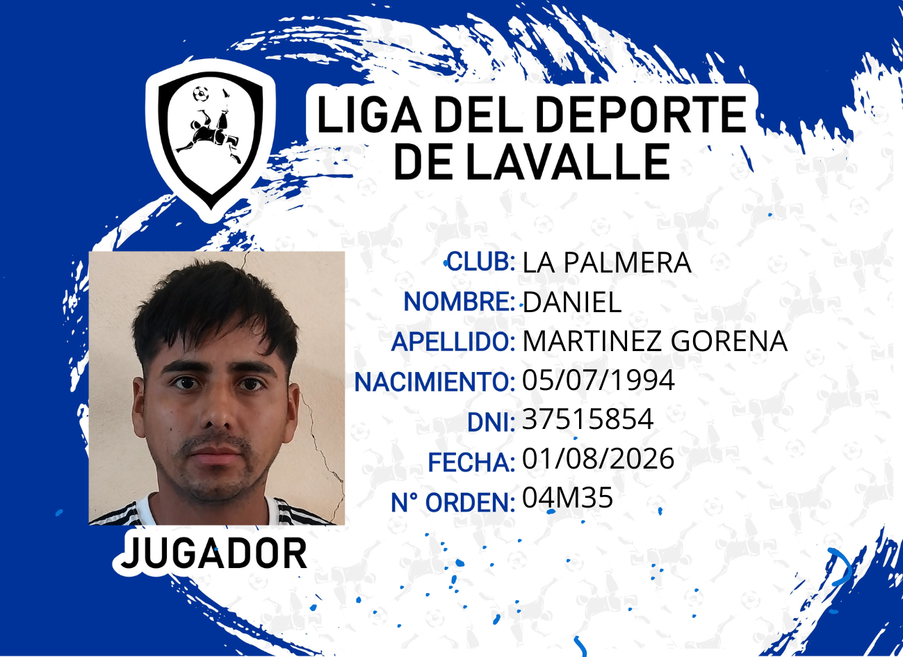 Foto carnet MARTINEZ GORENA DANIEL