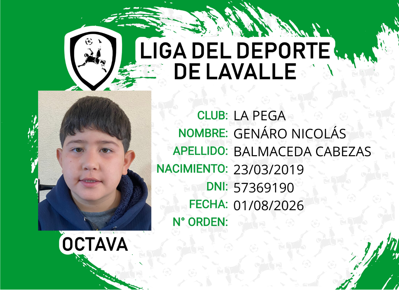Foto carnet BALMACEDA CABEZAS GENARO NICOLÁS