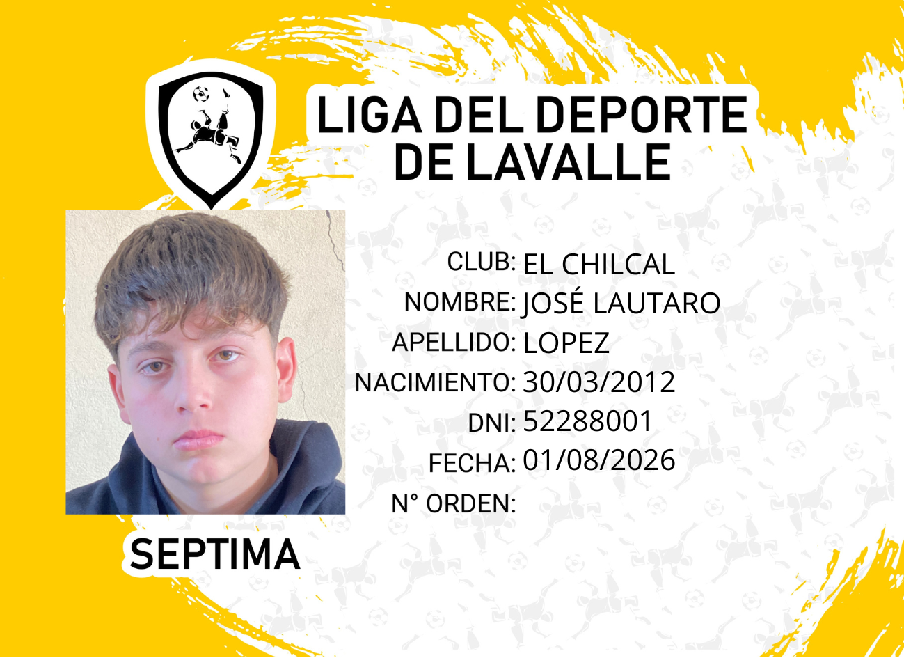 Foto carnet LOPEZ JOSÉ LAUTARO