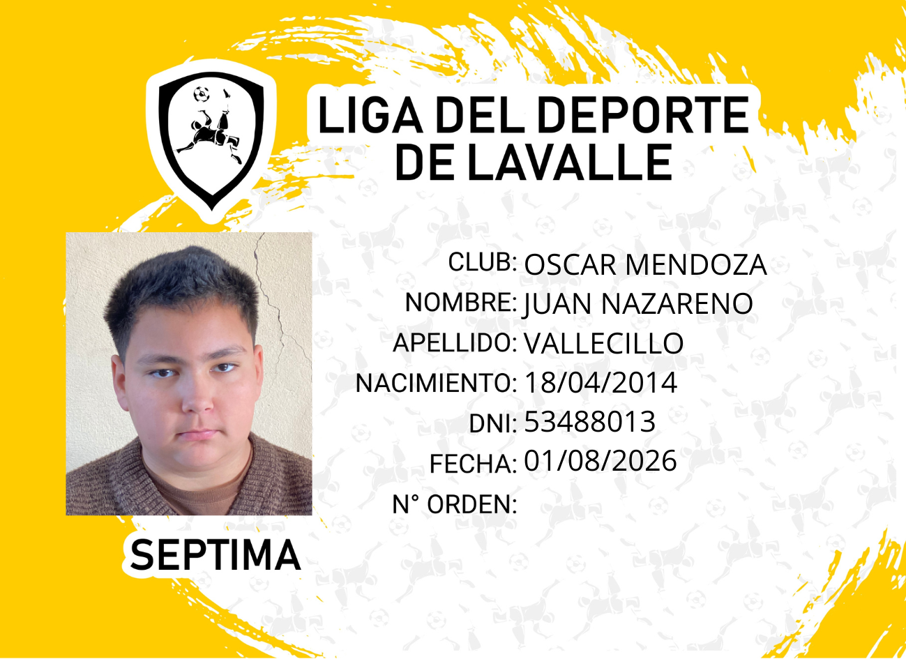 Foto carnet VALLECILLO JUAN MENDOZA
