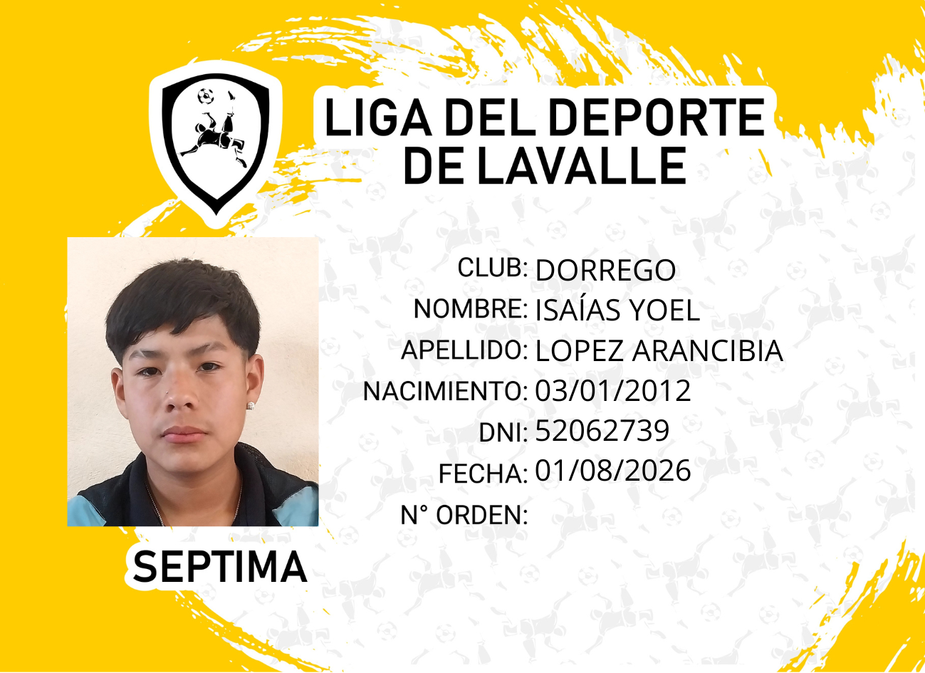 Foto carnet LOPEZ ARANCIBIA ISAÍAS YOEL