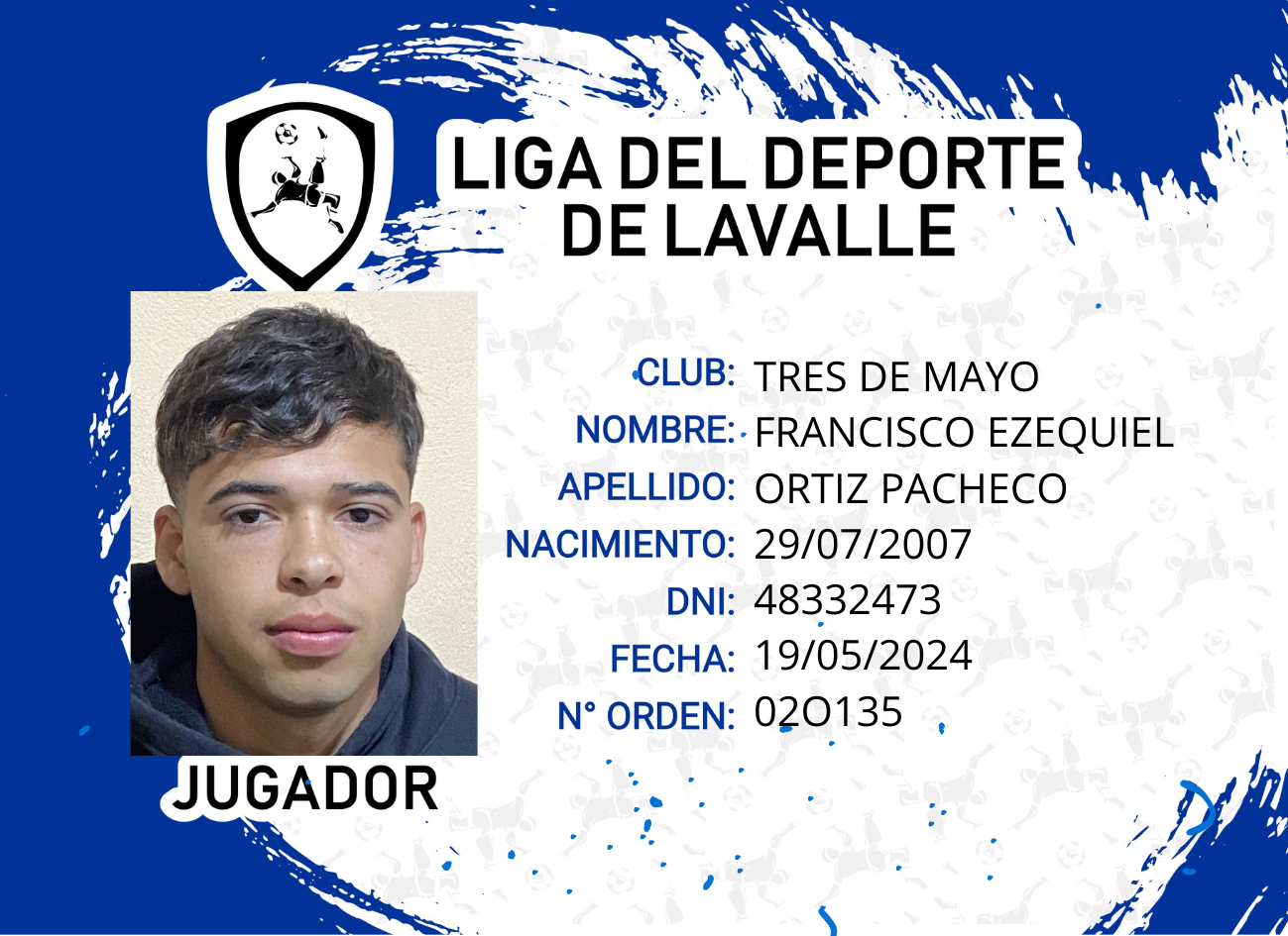 Foto carnet ORTIZ PACHECO, FRANCISCO EZEQUIEL