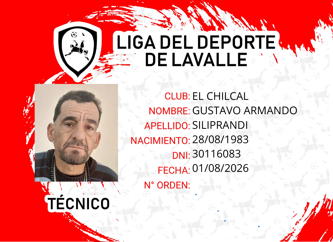 Foto carnet SILIPRANDI GUSTAVO ARMANDO