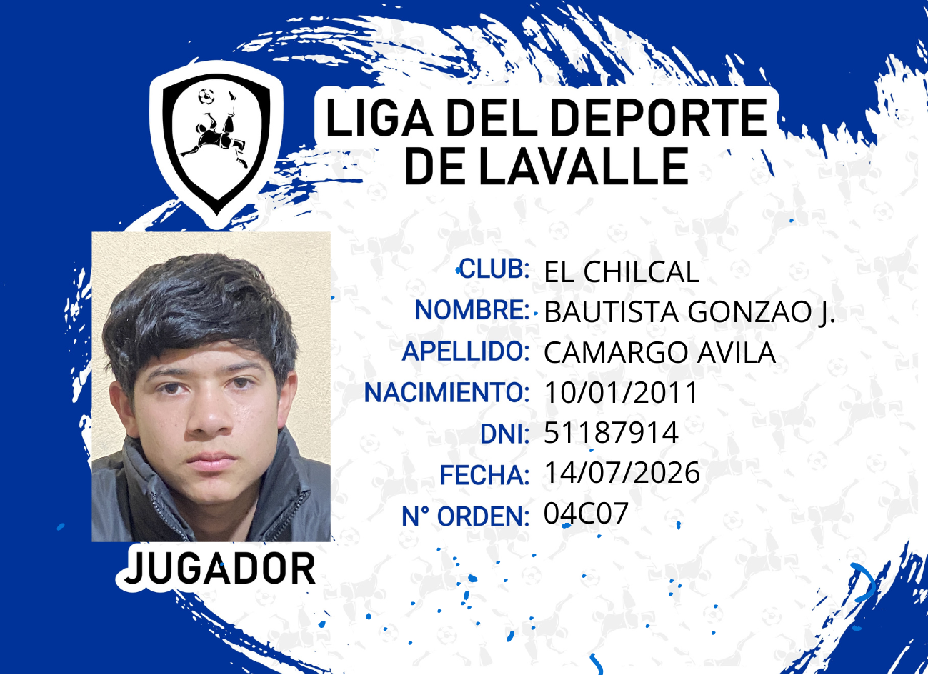 Foto carnet CAMARGO AVILA, BAUTISTA GONZALO