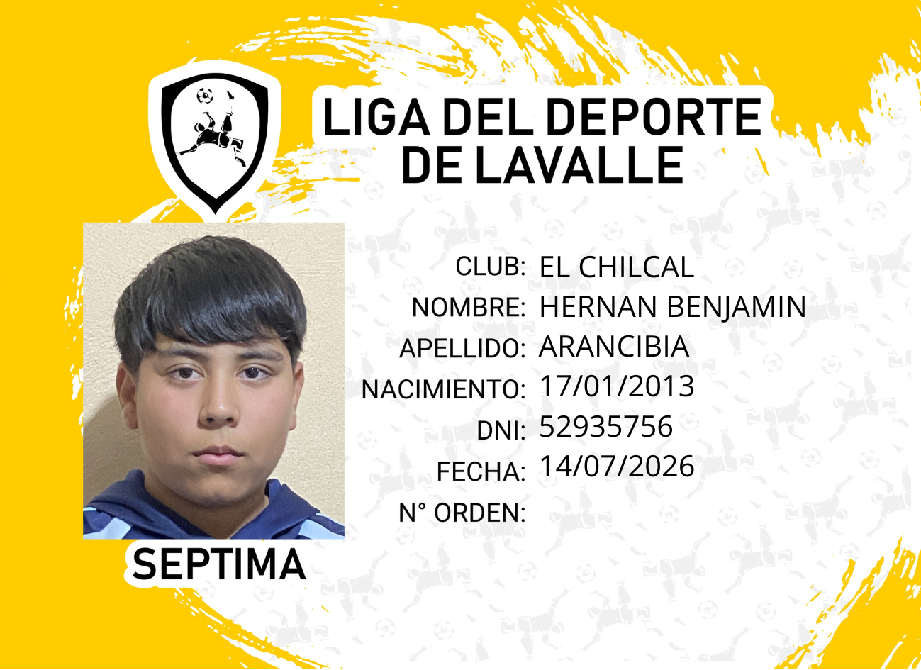 Foto carnet ARANCIBIA, HERNAN BENJAMIN
