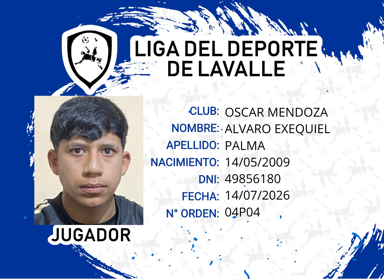 Foto carnet PALMA, ALVARO EXEQUIEL