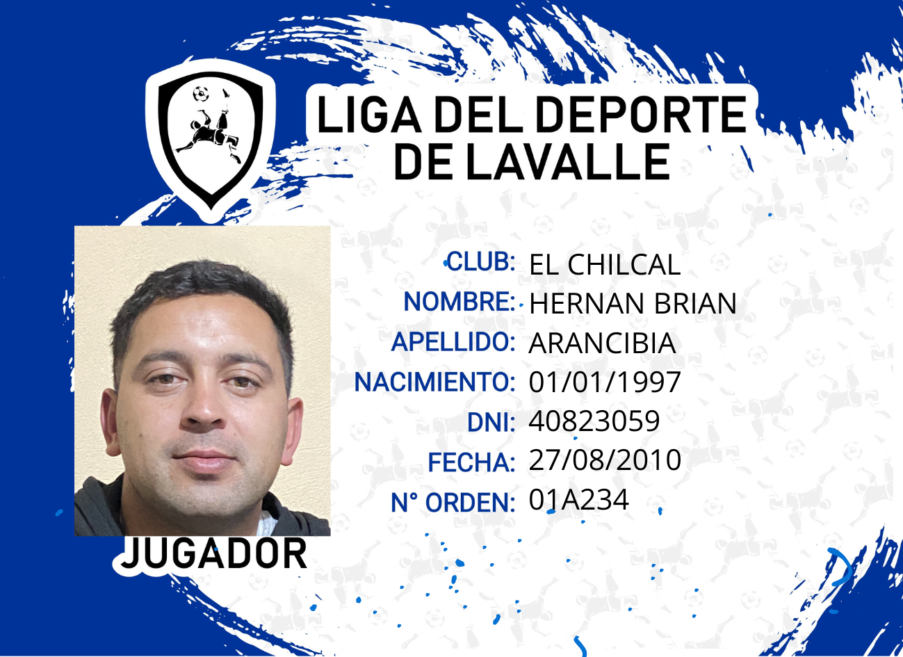 Foto carnet ARANCIBIA, HERNAN BRIAN