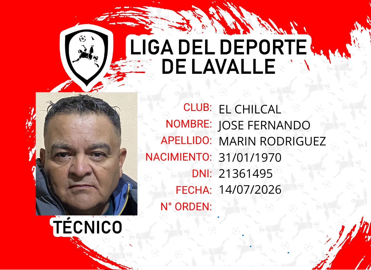 Foto carnet MARIN RODRIGUEZ, JOSE FERNANDO