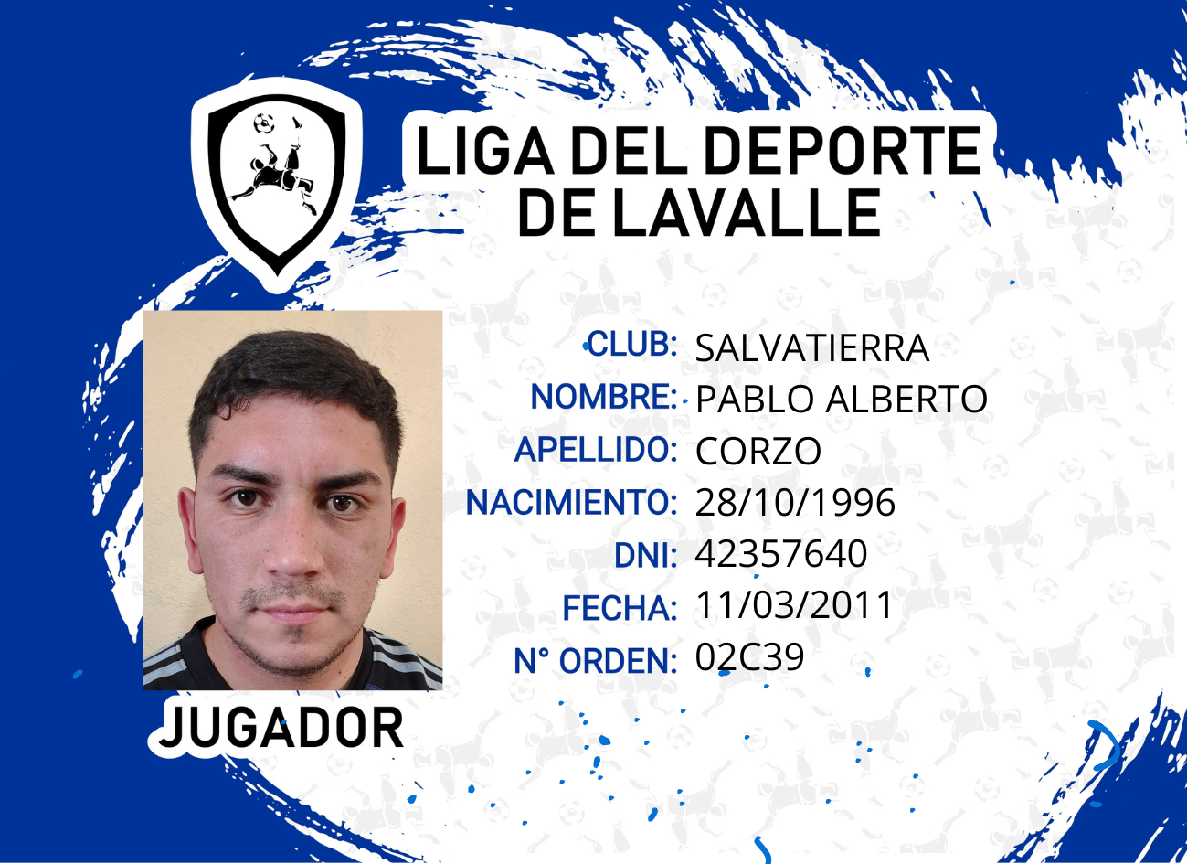 Foto carnet CORZO PABLO ALBERTO 