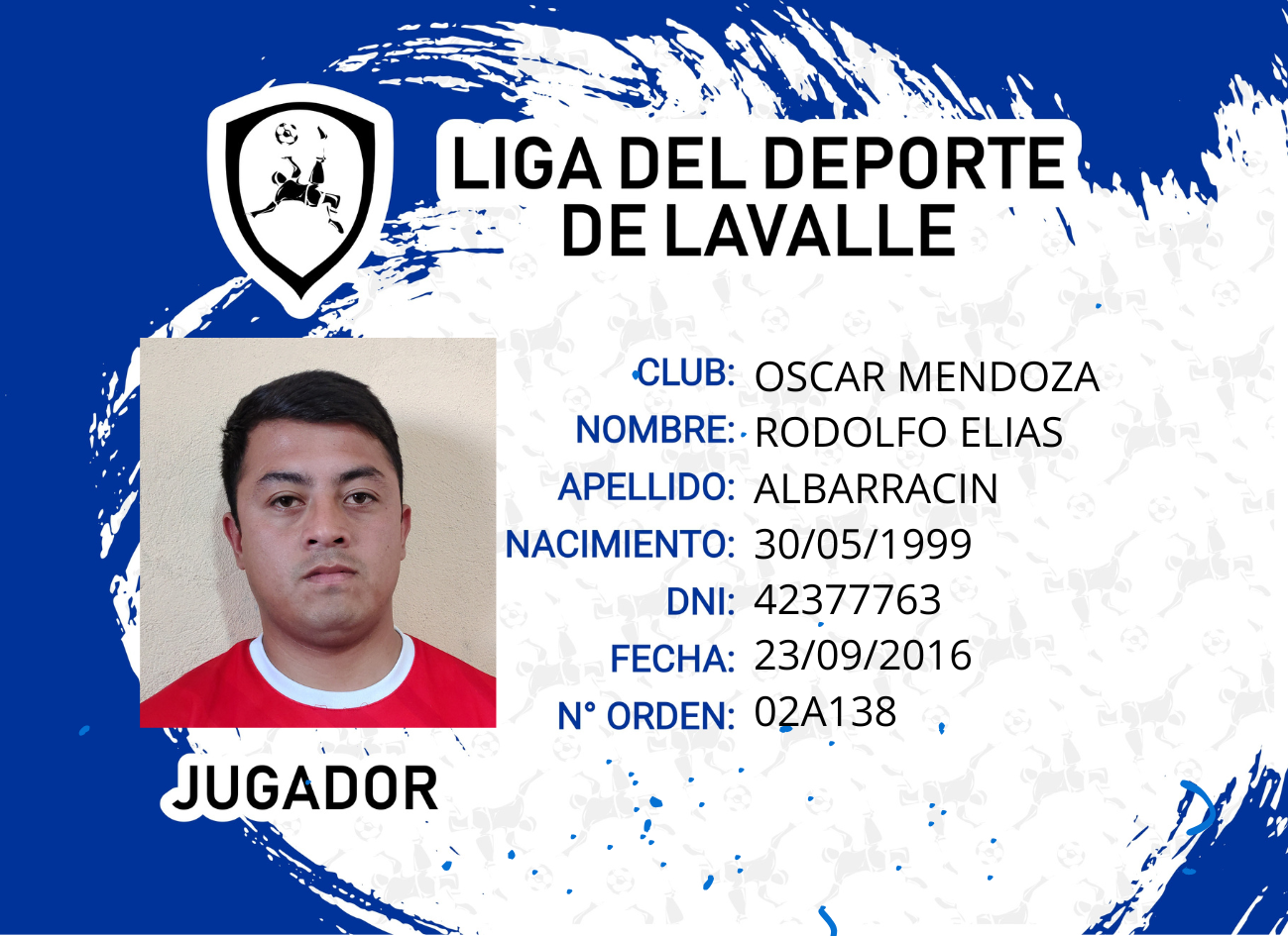Foto carnet ALBARRACIN RODOLFO ELIAS