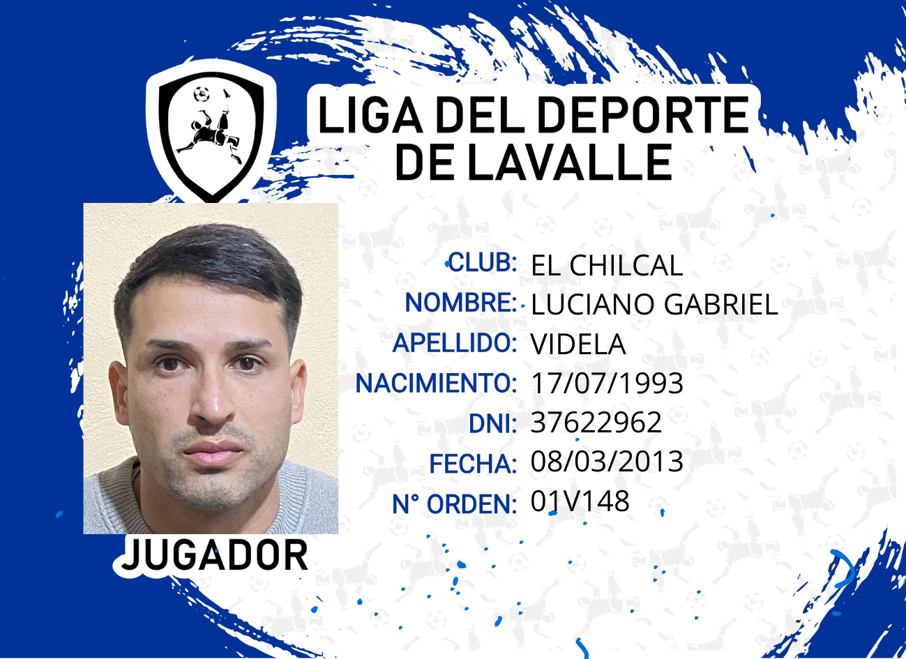 Foto carnet VIDELA, LUCIANO GABRIEL