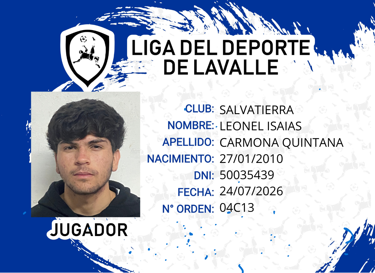 Foto carnet CARMONA QUINTANA LEONEL ISAIAS