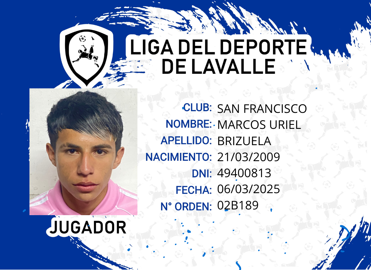 Foto carnet BRIZUELA MARCOS URIEL