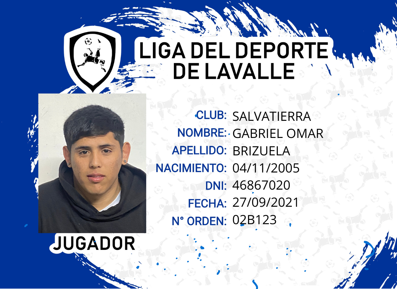 Foto carnet BRIZUELA GABRIEL OMAR