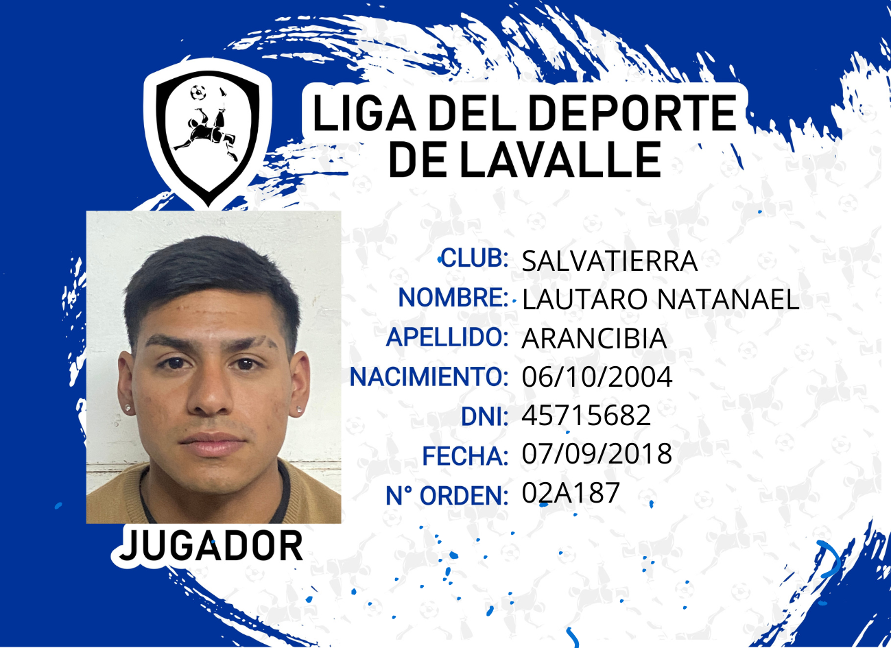 Foto carnet ARANCIBIA LAUTARO NATANEL