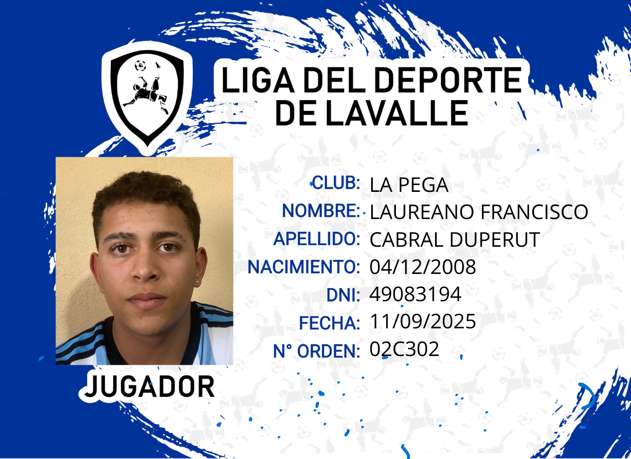 Foto carnet CABRAL DUPERUT LAUREANO FRANCISCO