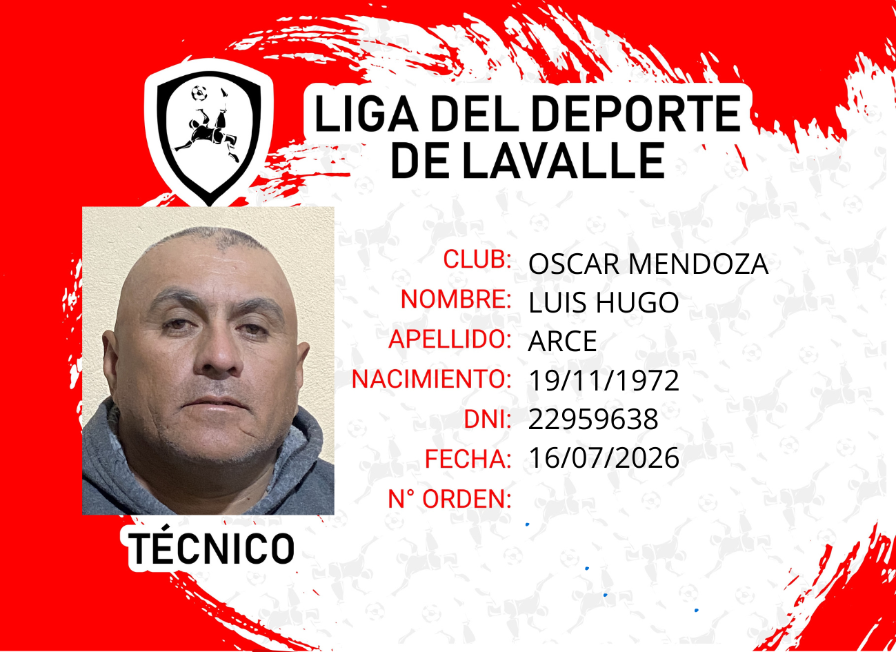 Foto carnet ARCE, LUIS HUGO