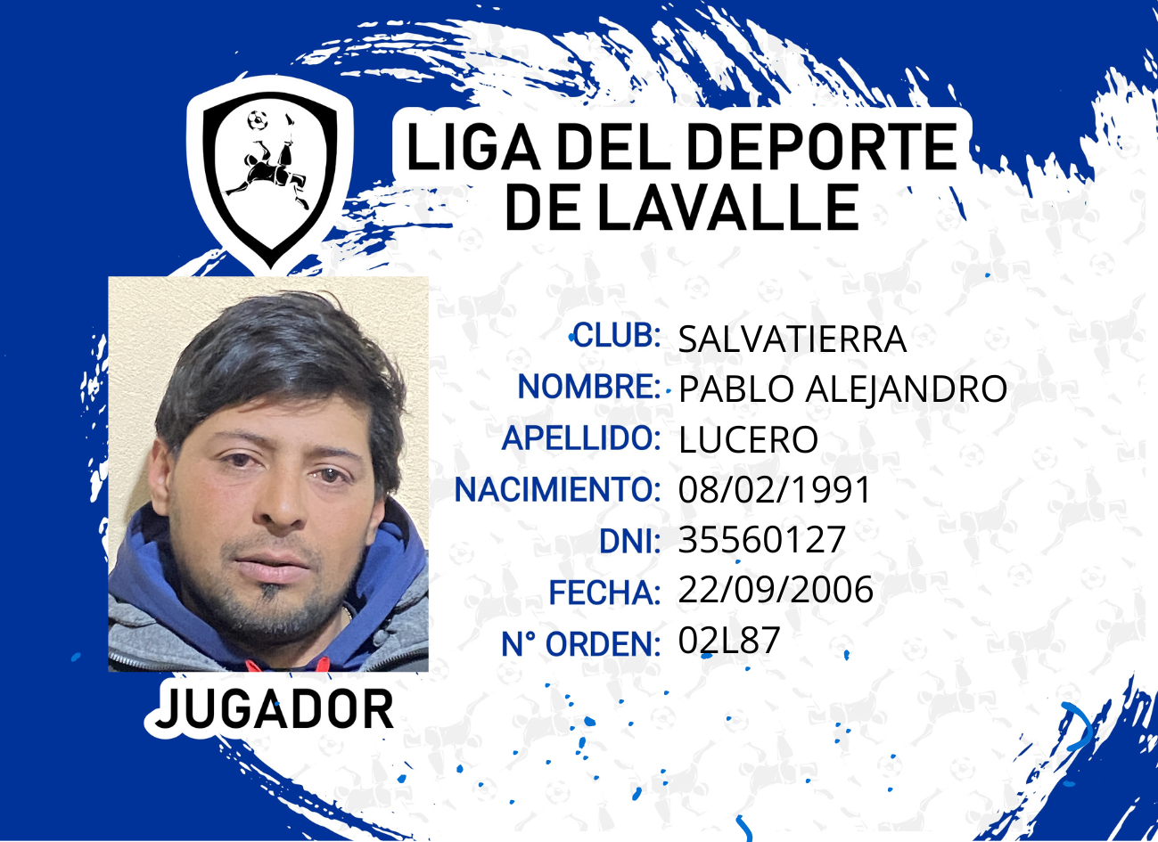 Foto carnet LUCERO, PABLO ALEJANDRO