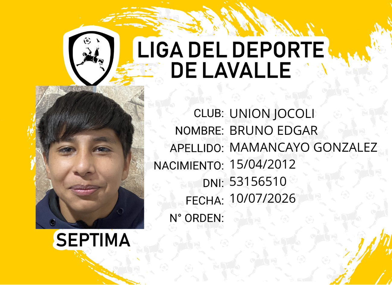 Foto carnet MAMACAYO, BRUNO