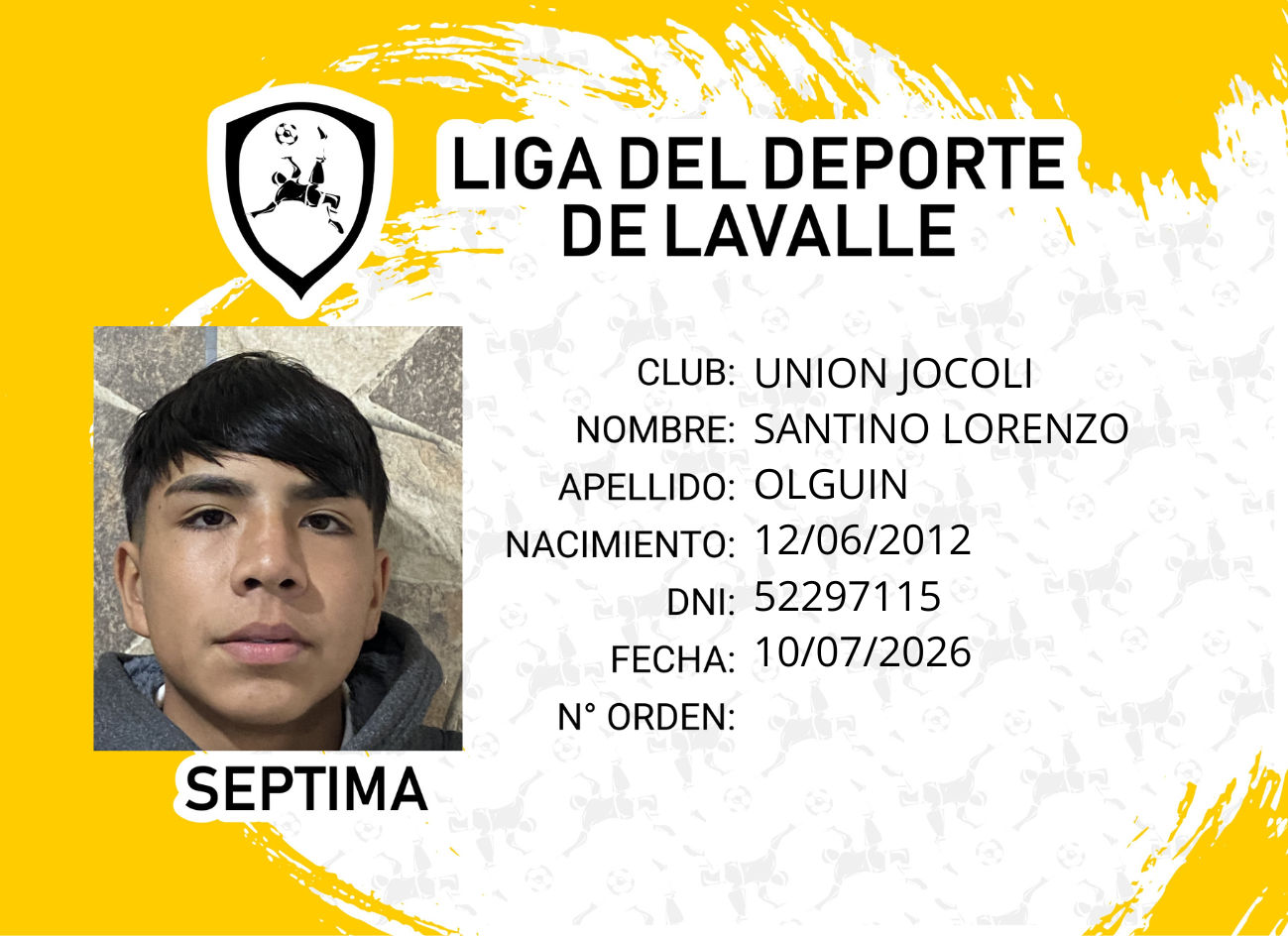 Foto carnet OLGUÍN, SANTINO