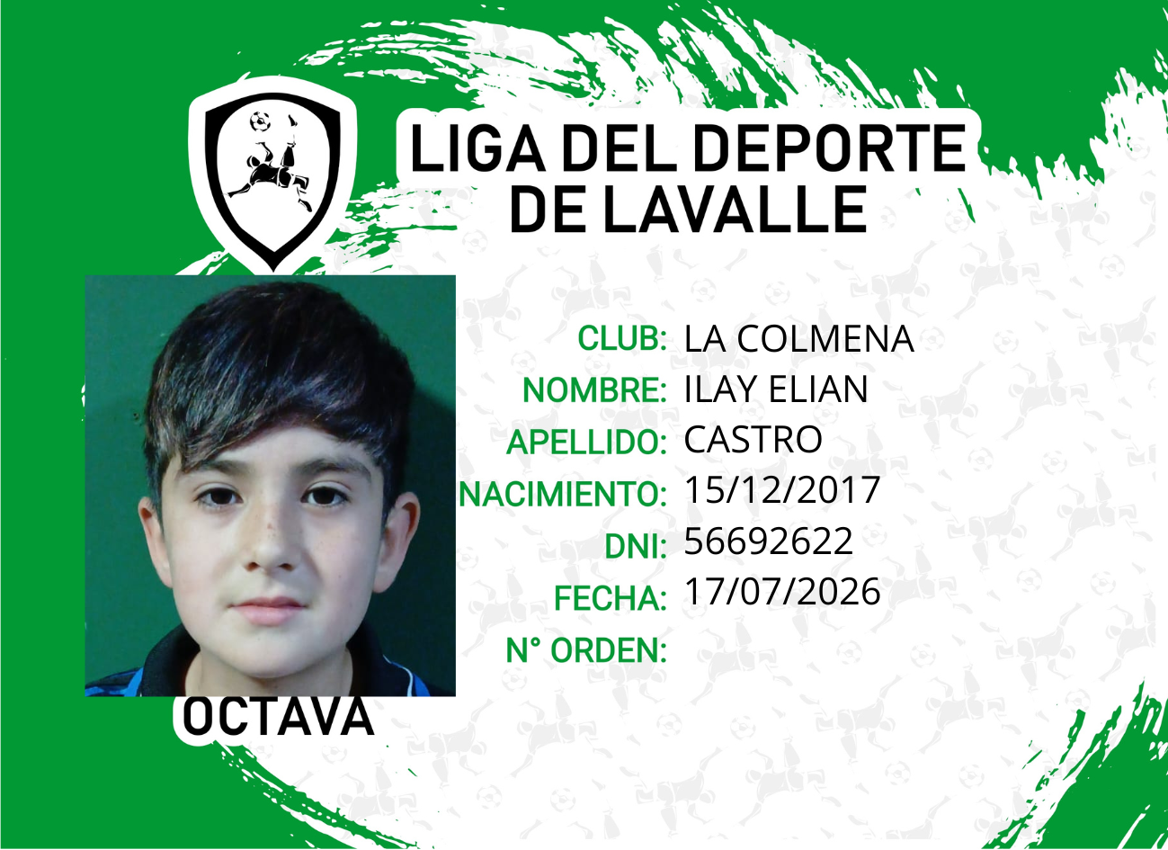 Foto carnet CASTRO, ILAY ELIAN