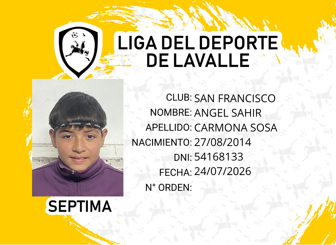 Foto carnet CARMONA SOSA, ANGEL SAHIR