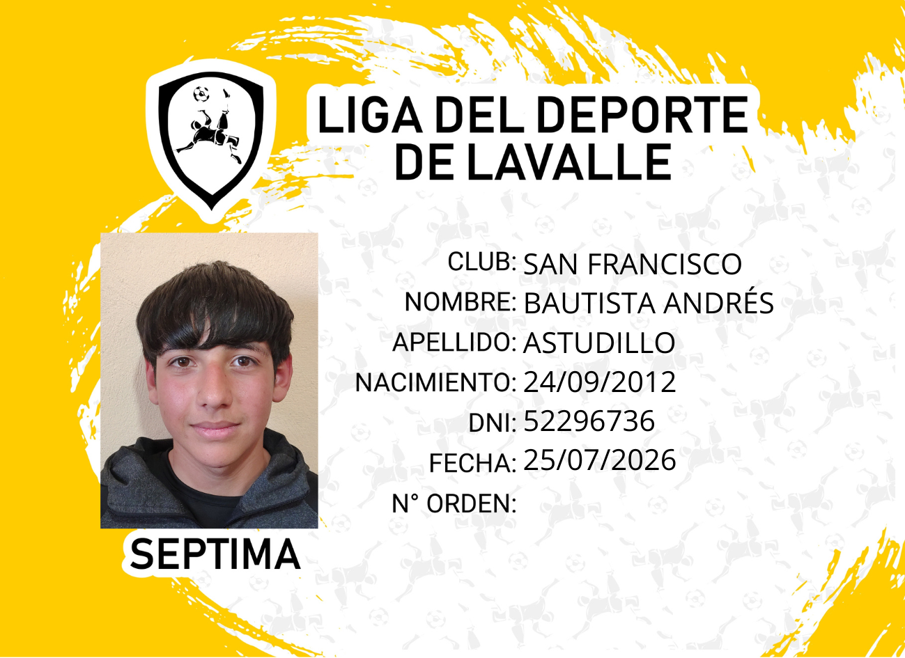 Foto carnet ASTUDILLO, BAUTISTA ANDRES
