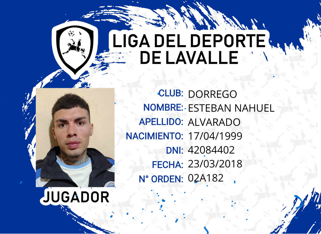 Foto carnet ALVARADO, ESTEBAN NAHUEL