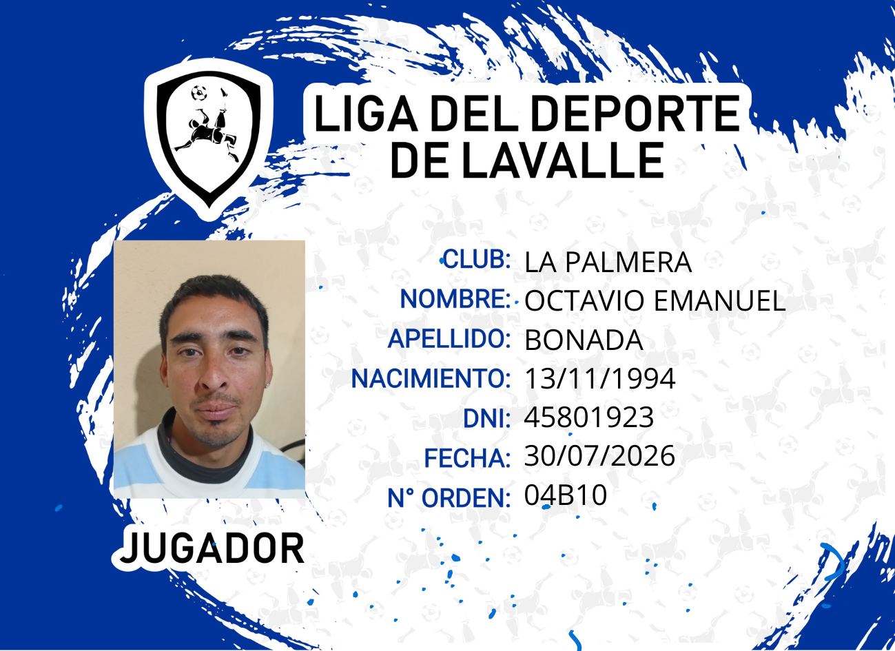 Foto carnet BONADA, OCTAVIO EMANUEL