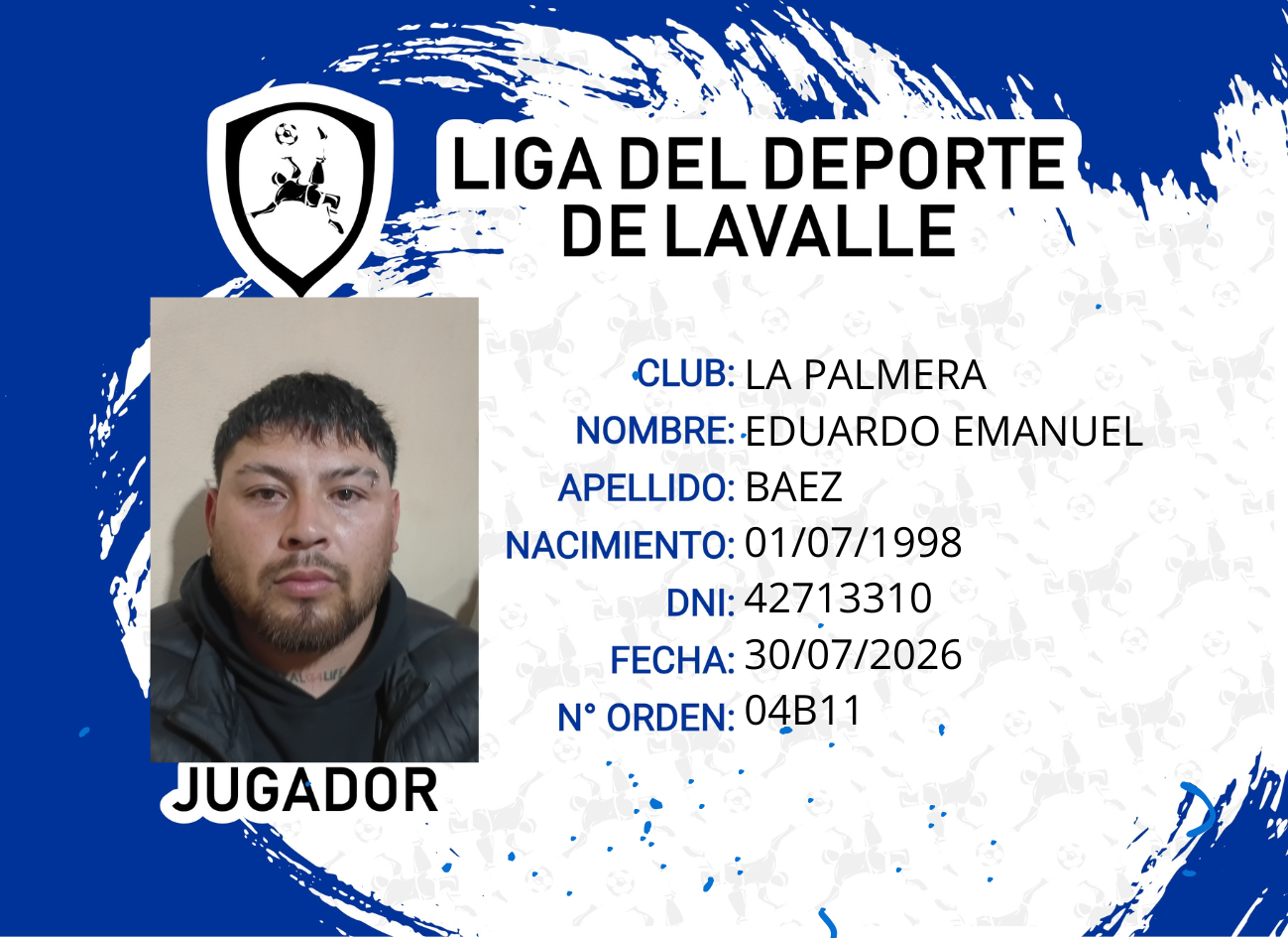 Foto carnet BAEZ, EDUARDO EMANUEL