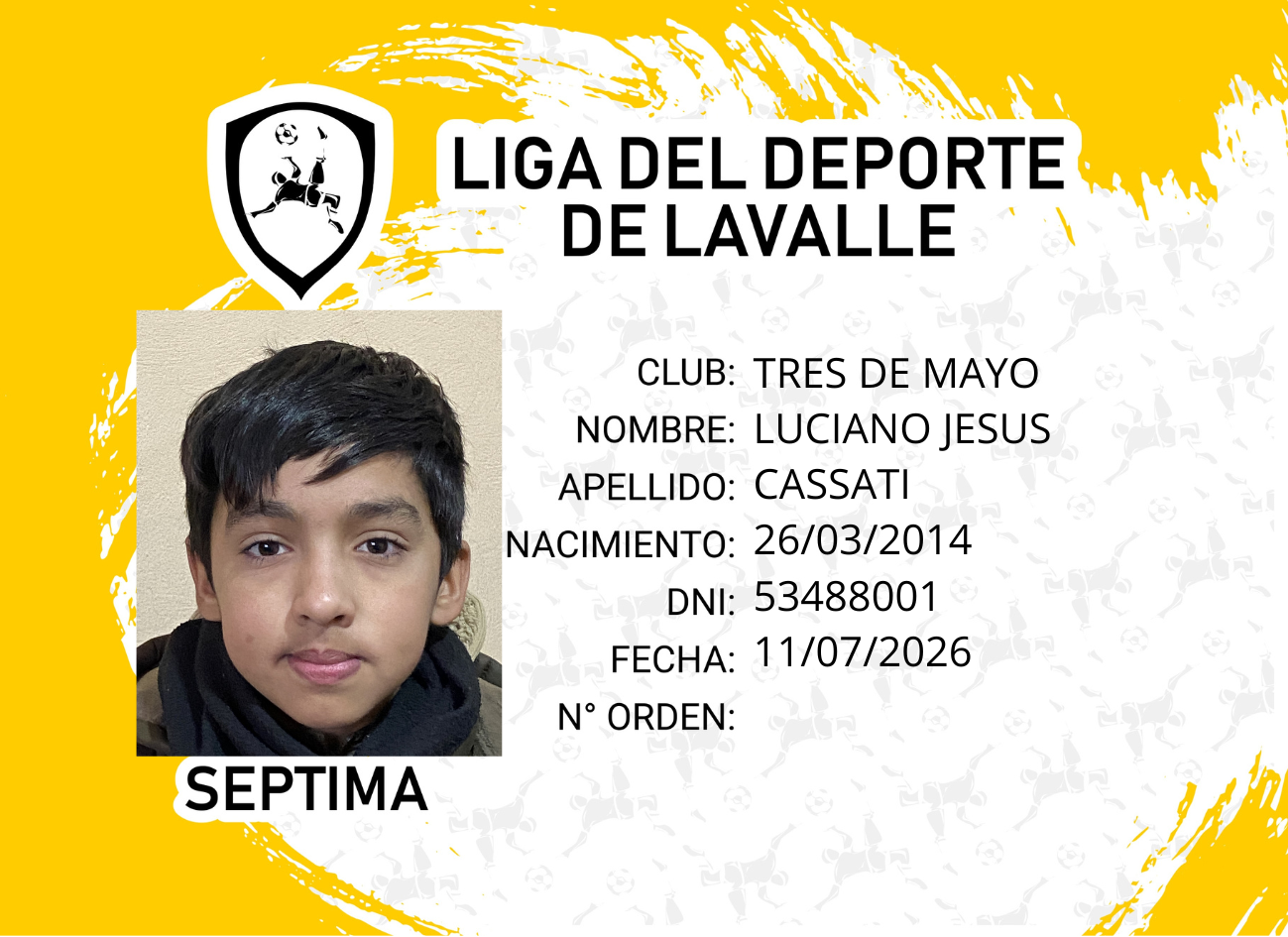Foto carnet CASATTI, LUCIANO JESUS