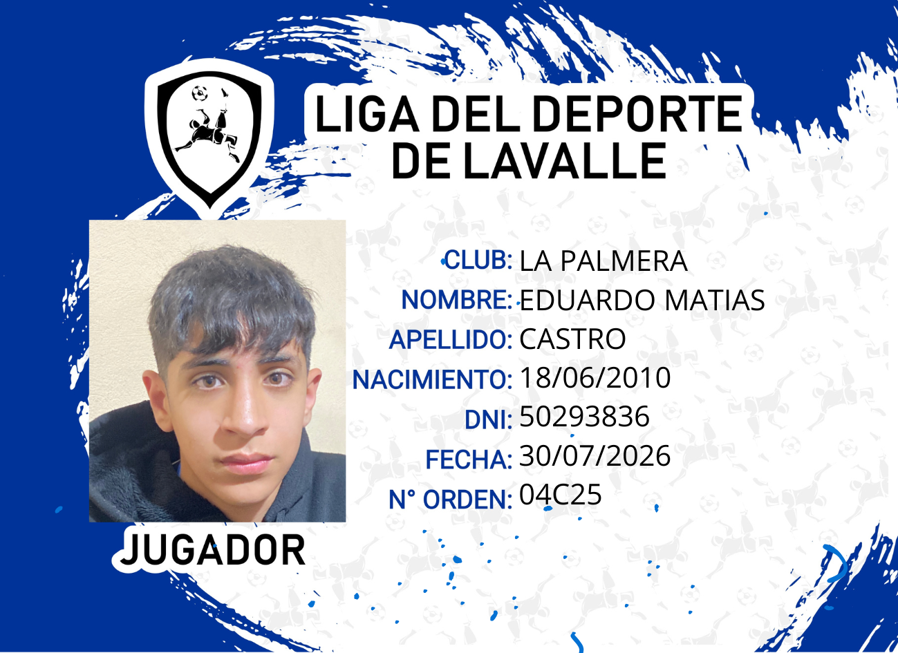 Foto carnet CASTRO, EDUARDO MATIAS