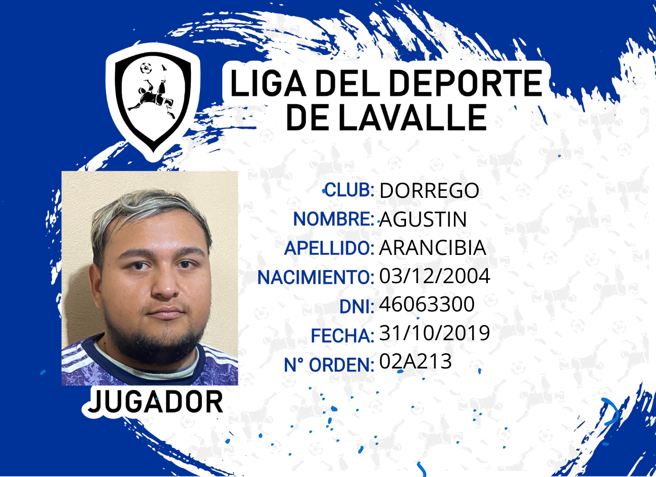 Foto carnet ARANCIBIA, AGUSTIN