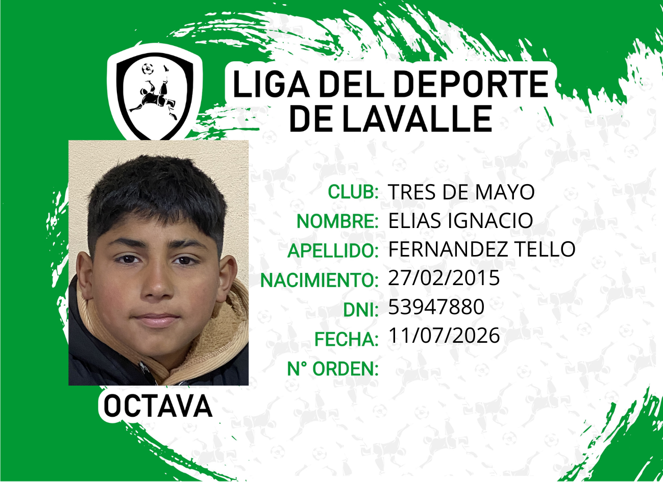 Foto carnet FERNANDEZ TELLO, ELIAS IGNACIO