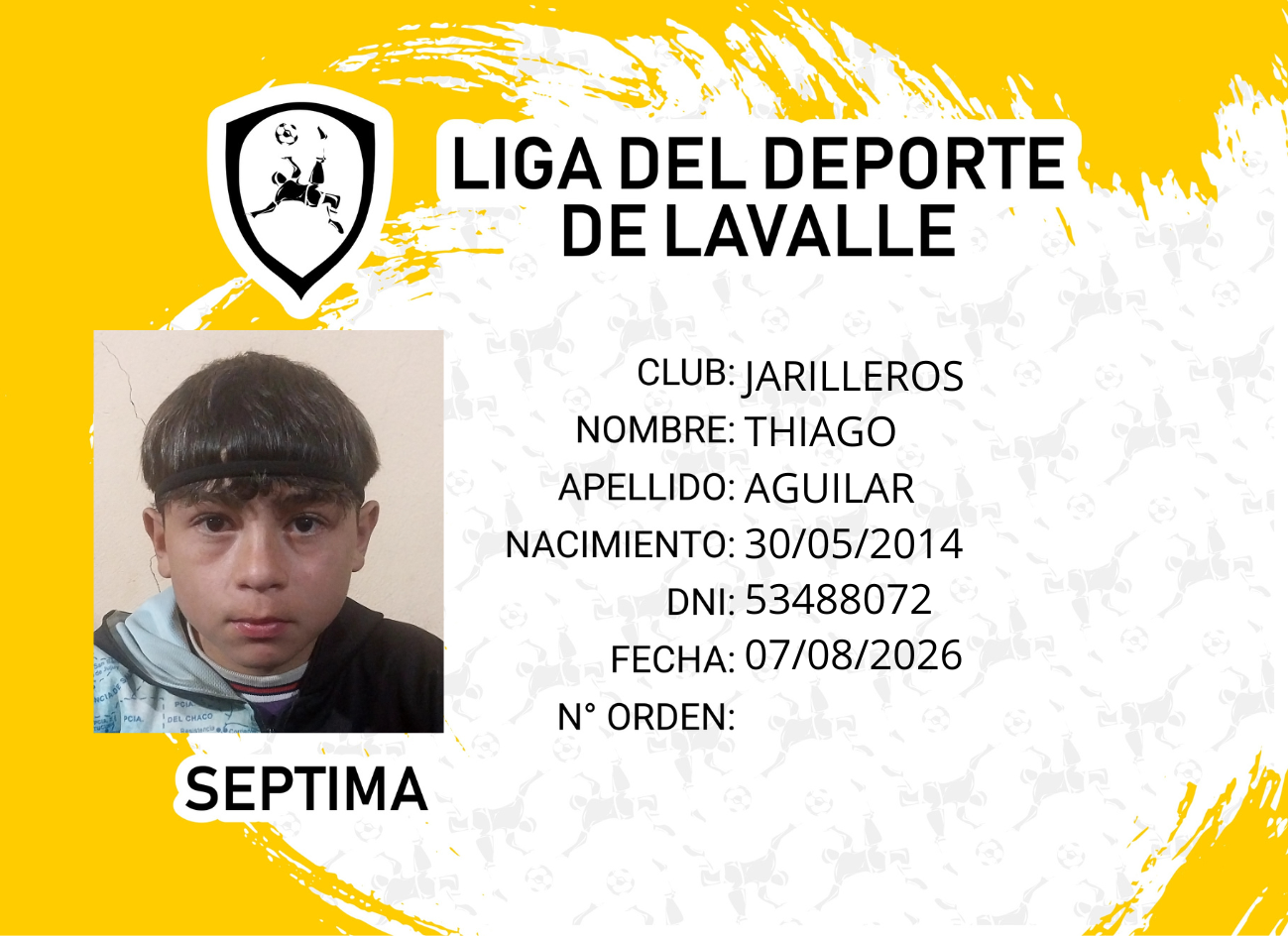Foto carnet AGUILAR, THIAGO