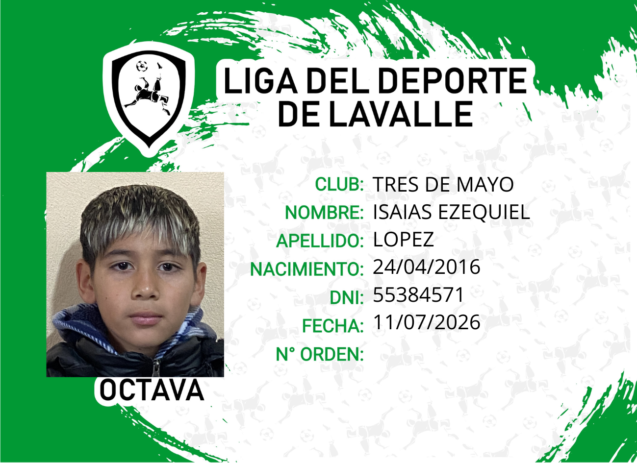 Foto carnet LÓPEZ, ISAÍAS