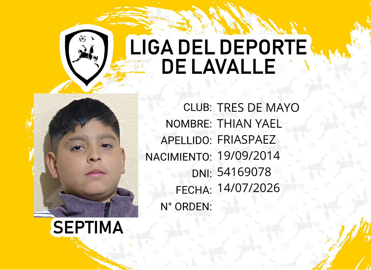 Foto carnet FRÍAS, THIAN