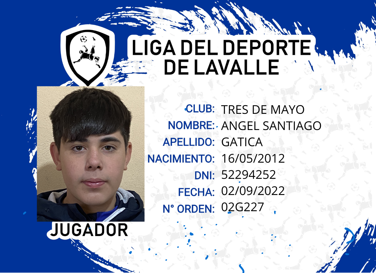 Foto carnet GATICA, ÁNGEL SANTIAGO