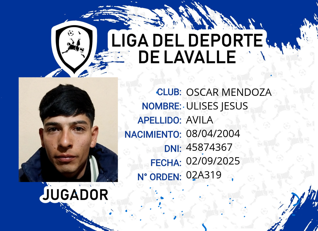 Foto carnet AVILA, ULISES JESUS