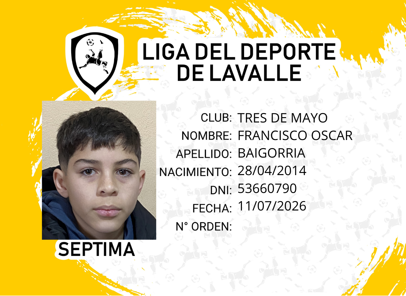 Foto carnet BAIGORRIA, FRANCISCO
