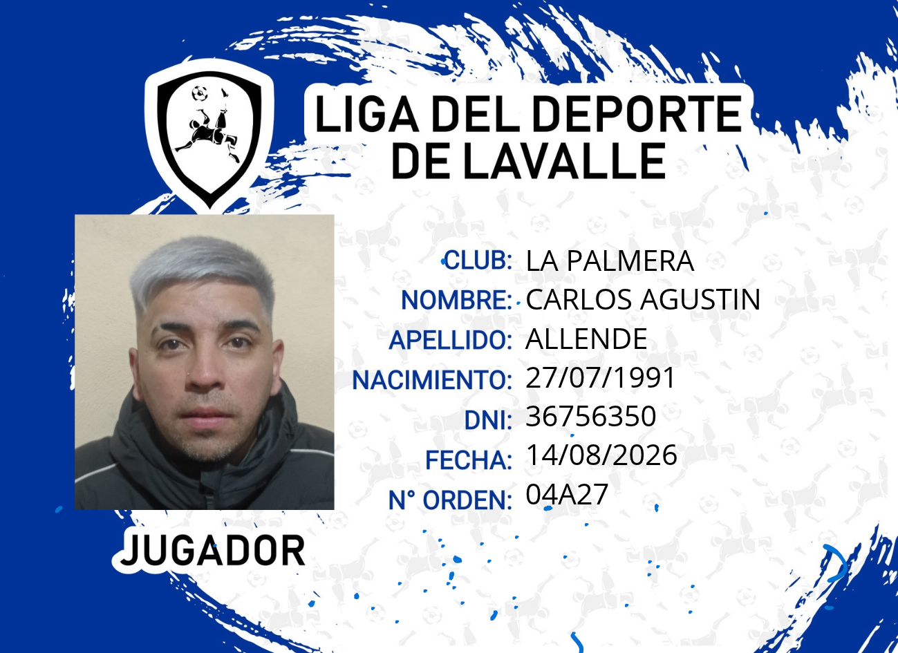 Foto carnet ALLENDE, CARLOS AGUSTIN