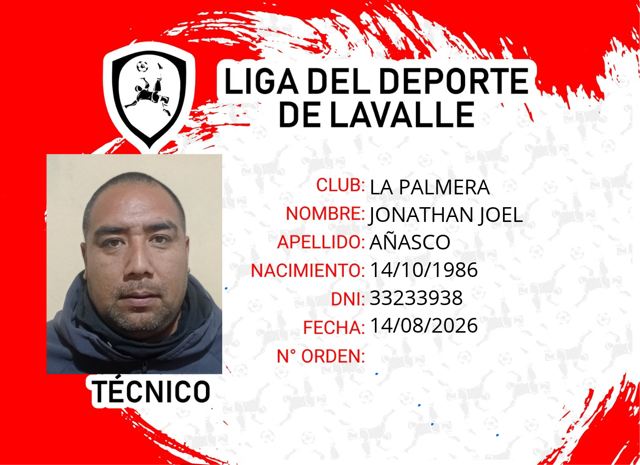 Foto carnet AÑASCO, JONATHAN JOEL