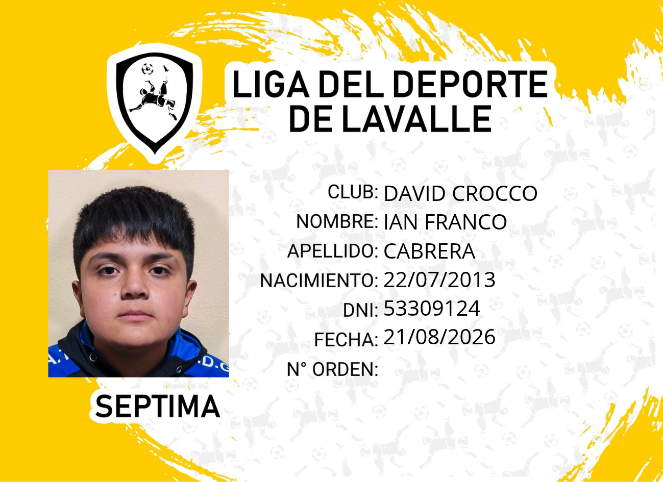 Foto carnet CABRERA, IAN FRANCO
