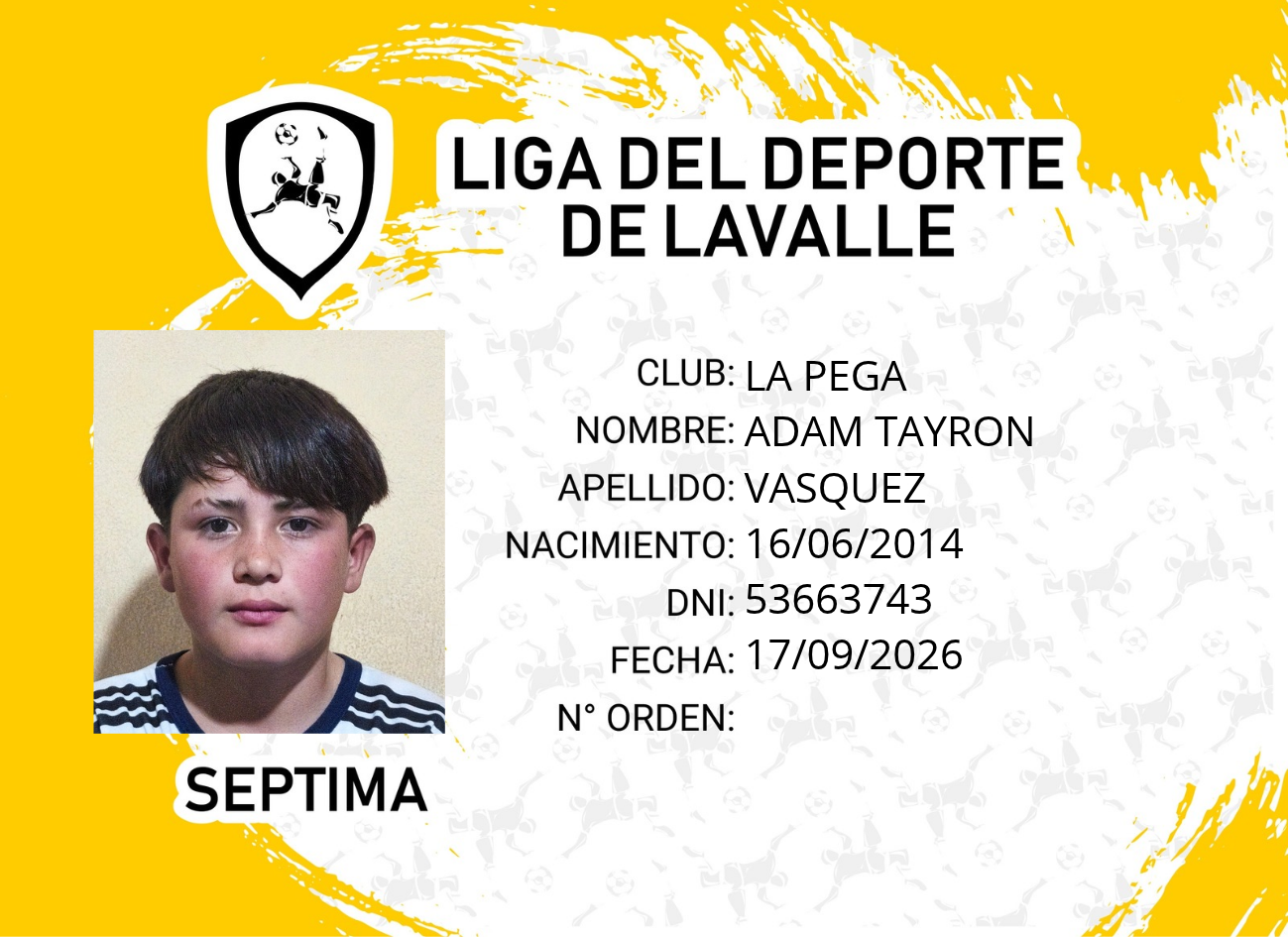 Foto carnet VASQUEZ, ADAM TAYRON