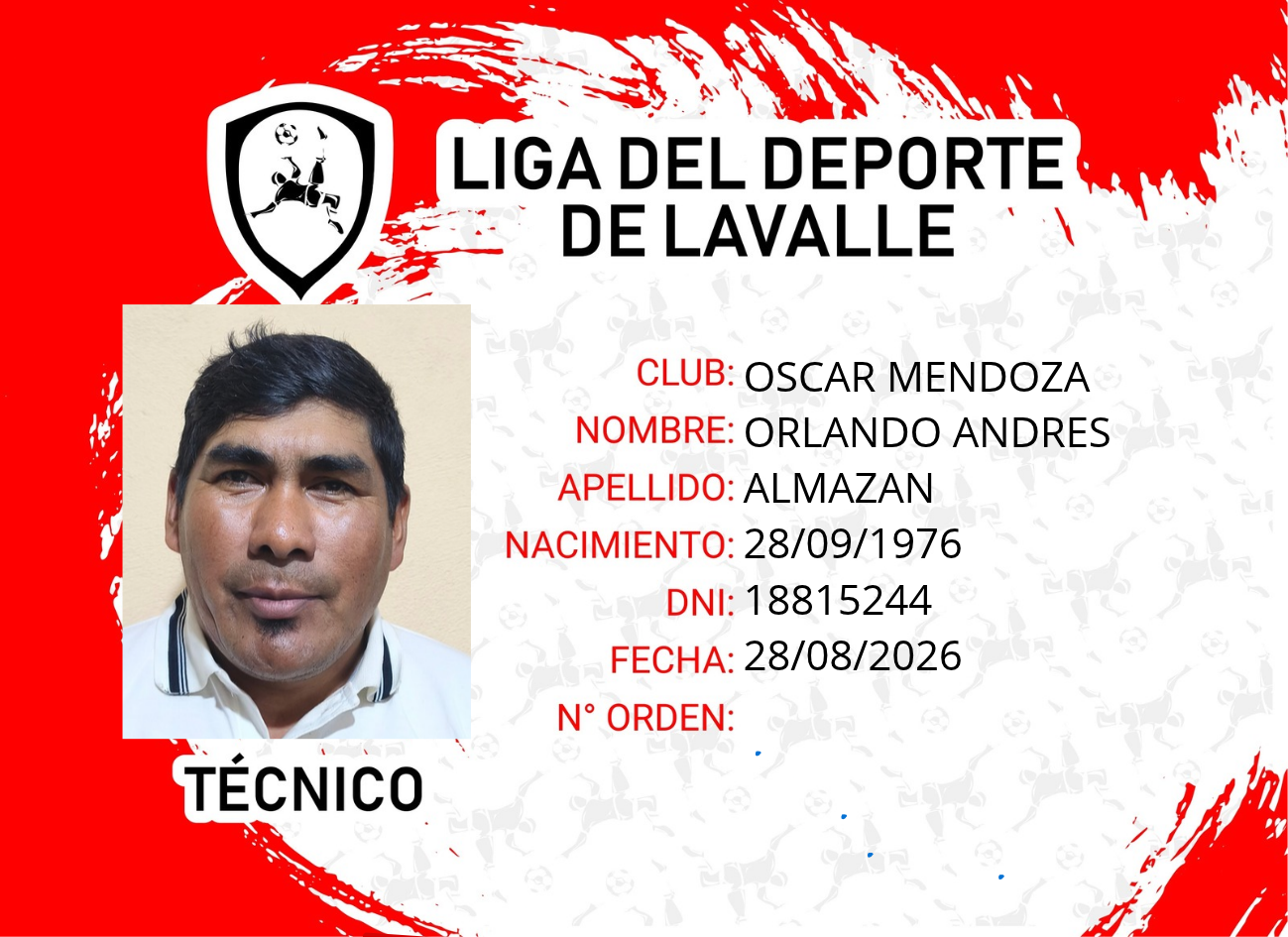 Foto carnet ALMAZAN, ORLANDO ANDRES