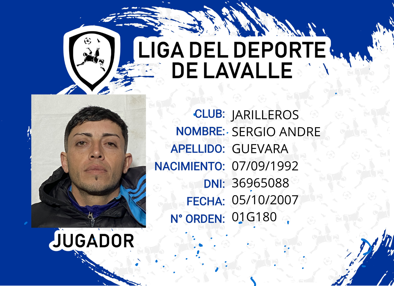 Foto carnet GUEVARA SERGIO
