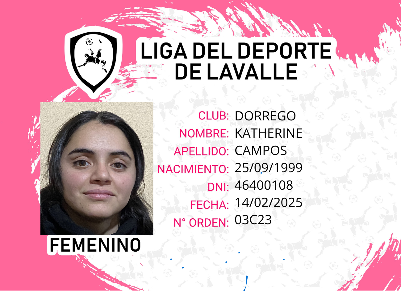 Foto carnet CAMPOS, Katherine