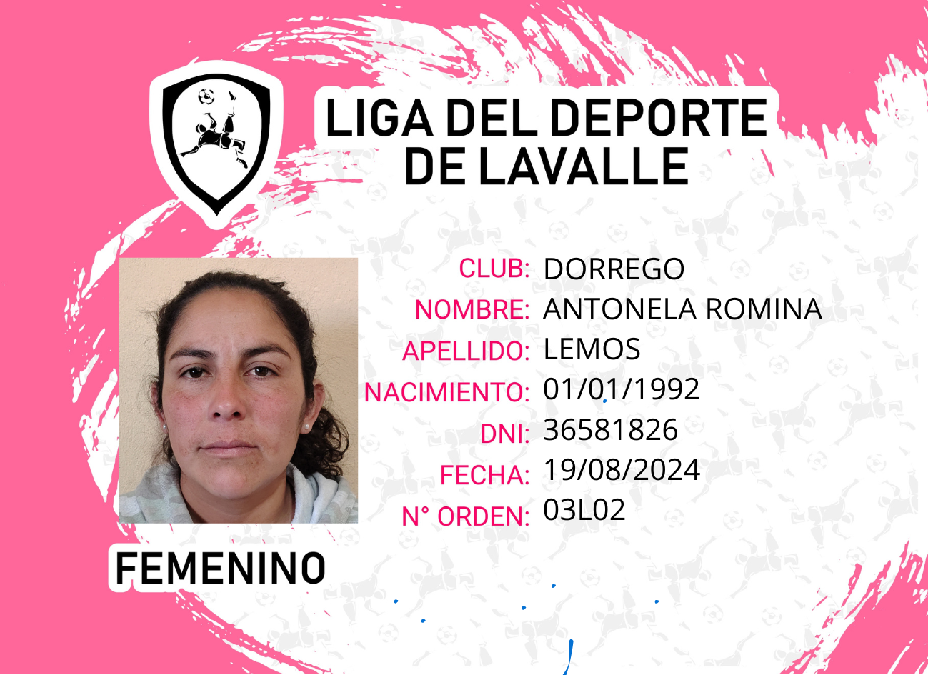 Foto carnet LEMOS ANTONELA ROMINA 