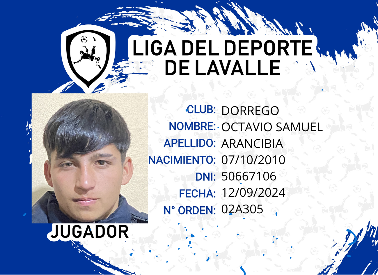 Foto carnet Arancibia Octavio Samuel