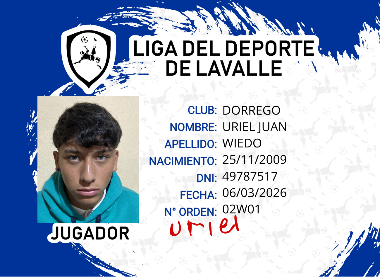 Foto carnet Wiedo Uriel Juan